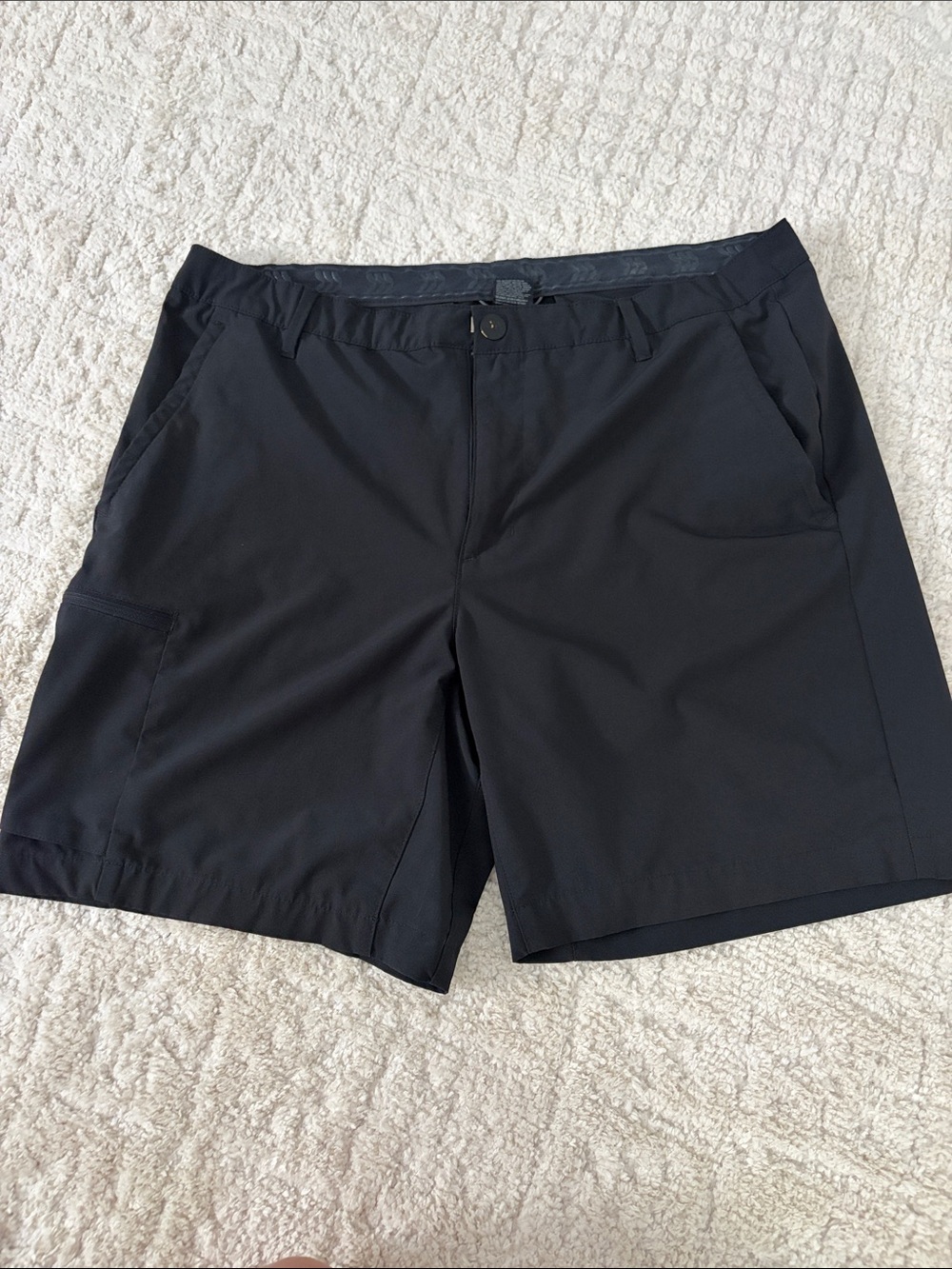 all in motion Men's Black Athletic Stretch Shorts